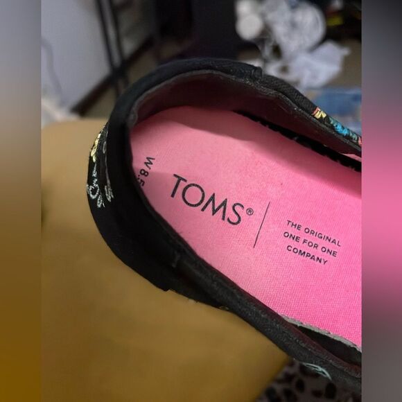 Toms Alpargata Glow In The Dark Day of the Dead Sugar Skulls 8.5 - Picture 10 of 10